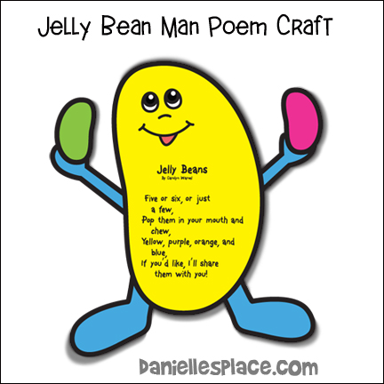 Jelly Bean Man Poem and Craft