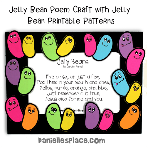 Jelly Bean Poem Craft for Easter from www.daniellesplace.com