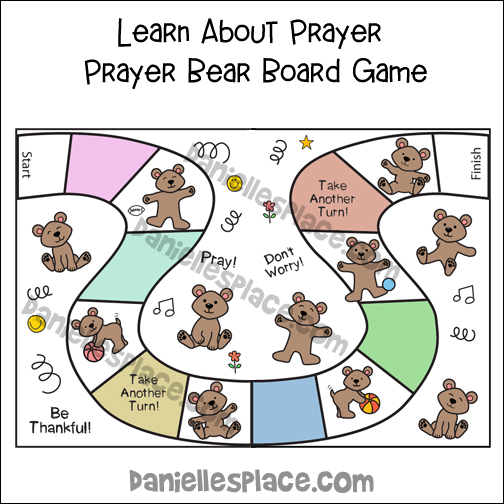 Learn ABout Prayer Prayer Bear Board Game
