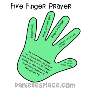 Praying hand - Learn the Five Finger Prayer Craft
