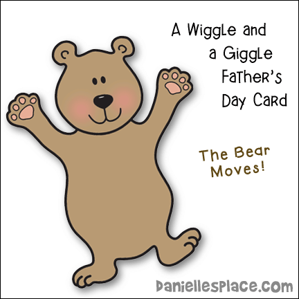 Moving Father's Day Card - "A Wiggle and A Giggle, I Love you so Much I Have to Giggle!