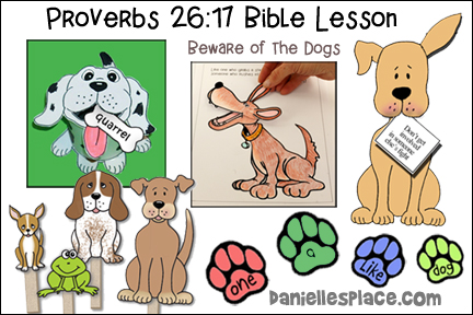 Beware of the Dogs - Fighting Bible Lesson for Children Proverbs 26:17