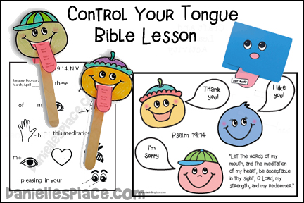 Control Your Tongue - Let the Son Shine Through Bible Lesson for Children's Ministry from www.daniellesplace.com