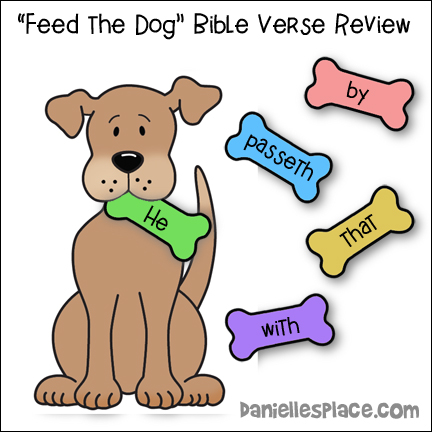"Feed the Dog" Bible Verse Review Game