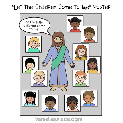 Let the little children come to me" Poster