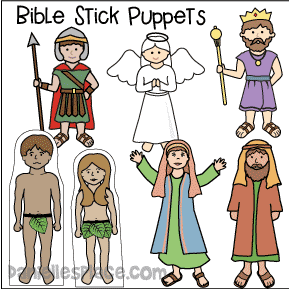 Bible Stick Puppets for Children's Ministry