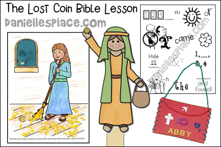 The Parable of the Lost Coin Bible Lesson for Children from www.daniellesplace.com