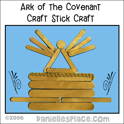 Ark of the Covenant with Angel Craft Stick Activity for Sunday School and Children's Ministry