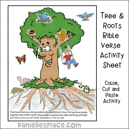 Busy Tree Bible Verse Activity Sheet