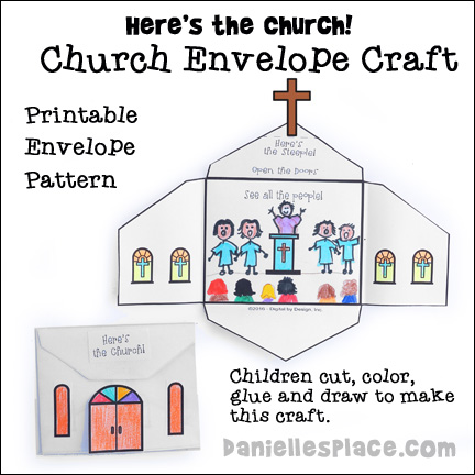 "Here's the Church" Envelope Craft for Children's Ministry