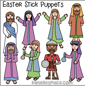 Easter Stick Puppets for Children's Ministry