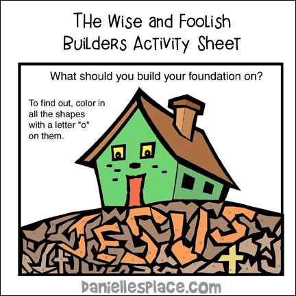 The Wise and Foolish Builders Activity Sheet