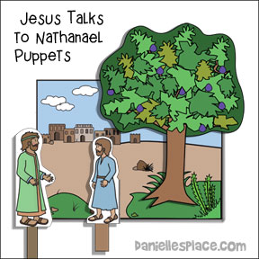 Jesus and Nathanael Puppets