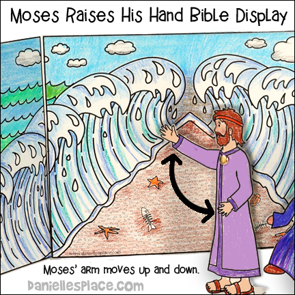 Moses Parts the Red Sea Bible Craft for Children's Ministry