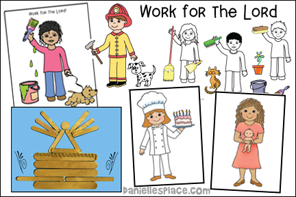 Work for the Lord Bible Lesson for Children - Building the Tabernacle Furnishings