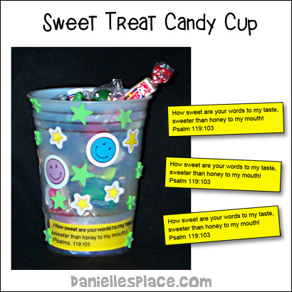 Sweet Treat Candy Cup Craft for Children's Ministry