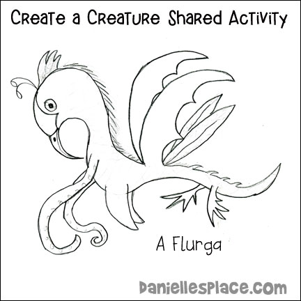 Create a Creature Shared Drawing Activity for Creation Day Bible Lesson 