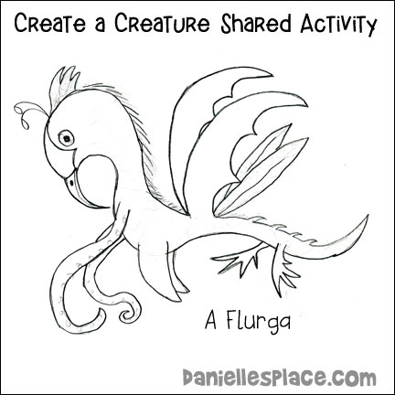 Create a Creature Shared Drawing Activity for Creation Day Bible Lesson 