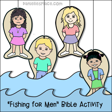 "Fishing For Men" Bible Lesson Review Activity