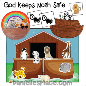 God Keesp Noah Safe Bible Crafts
