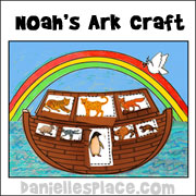 Noah's Ark with Opening Windows and Door Paper Craft