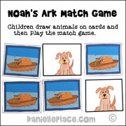 Noah's Ark Match Game Bible Lesson Review Game