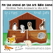 Pin the Animal on the Ark Bible Game