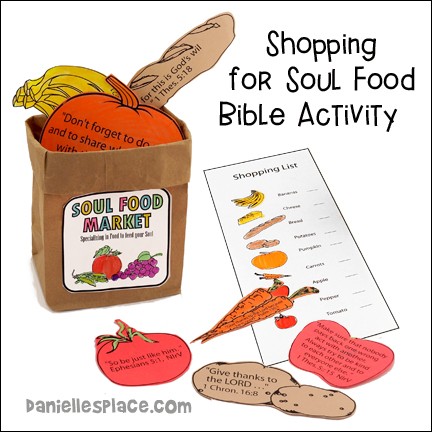 Shopping for Soul Food Activity for Children's Church