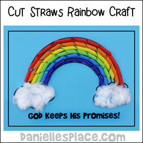 Drinking Straw Rainbow Activity Sheet