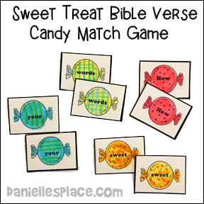 Sweet Treat Bible Verse Candy Match Game