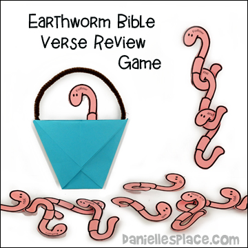 Worm Bible Verse Review Game for Fishers of Men Bible Lesson for Children's Ministry