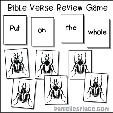 Goliath Beetle Bible Verse Review Game