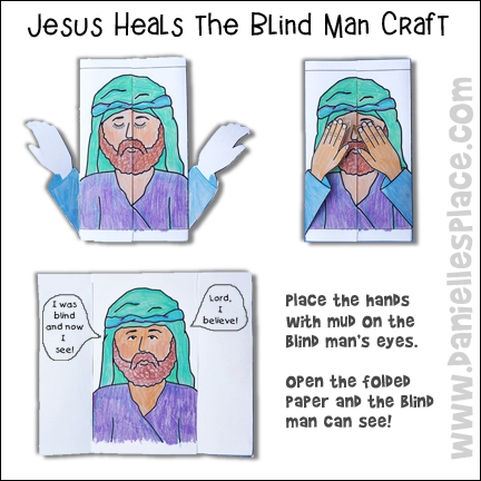 Jesus Heals the Blind Man Craft and Learning Activity for Sunday School