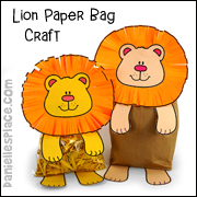 Lion Paper Bag  Craft