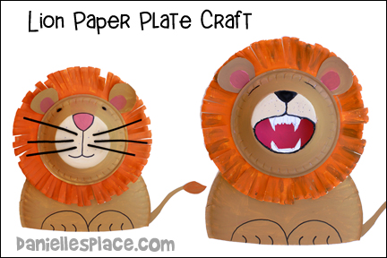 Lion Paper Plate Craft