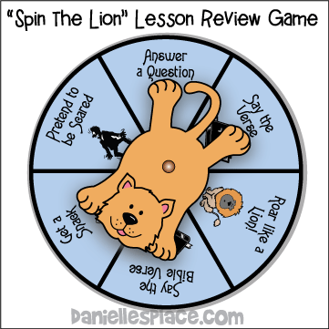 Spin the Lion Bible Game for Children