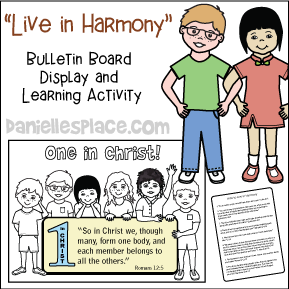 Live in Harmony - Diversity Bible Crafts and Learning Activities