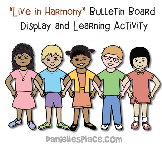 Live in Harmony Learning Activity and Bulletin Board Display