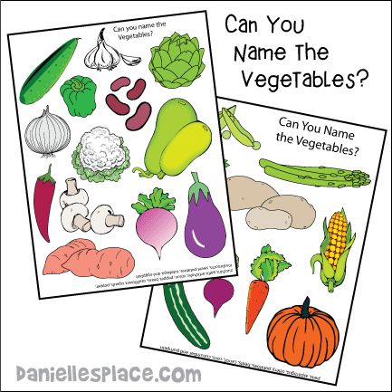 Can You Name the Vegetable? Bible Activity