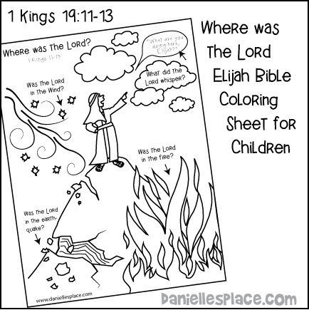 Elijah Bible Activity Sheets