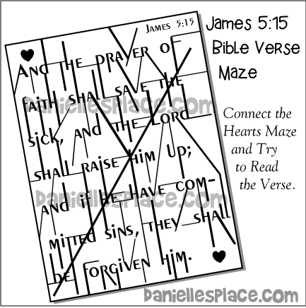 James 5:15 Bible Verse Review Maze