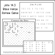 John 14:3 Bible Verse Game and Activity