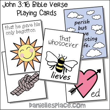 John 3:16 Bible verse Playing Cards