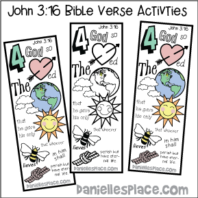John 3:16 Bible Verse Bookmarks