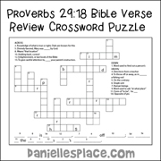 Proverbs 29:18 Bible Verse Review Eye Chart Activity