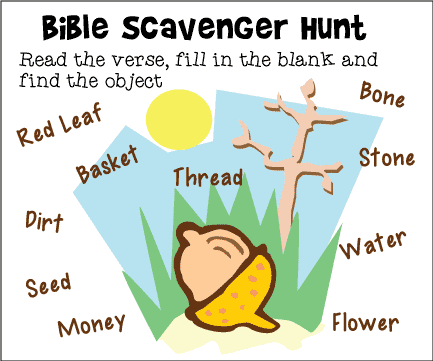 Bible Scavenger Hunt Game