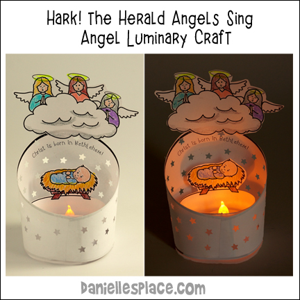 Angel Christmas Luminary Craft for Kids