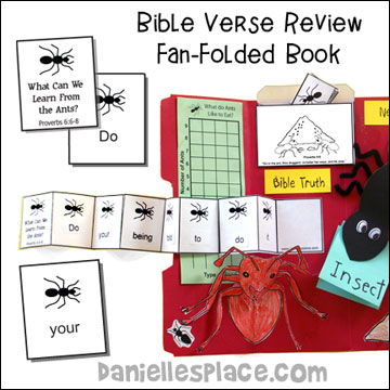 Bible Verse Review Fan-fold Activity
