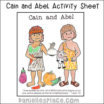 Cain and Abel Activity Sheet for Children's Ministry