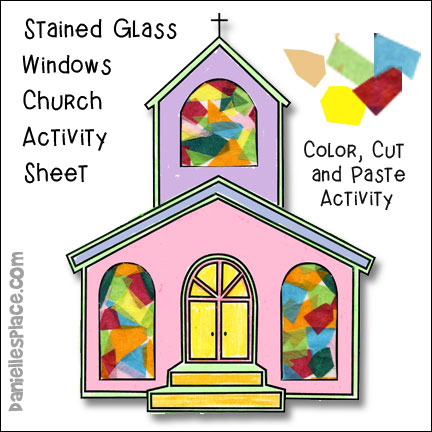 Stained Glass Windows Church Activity Sheet